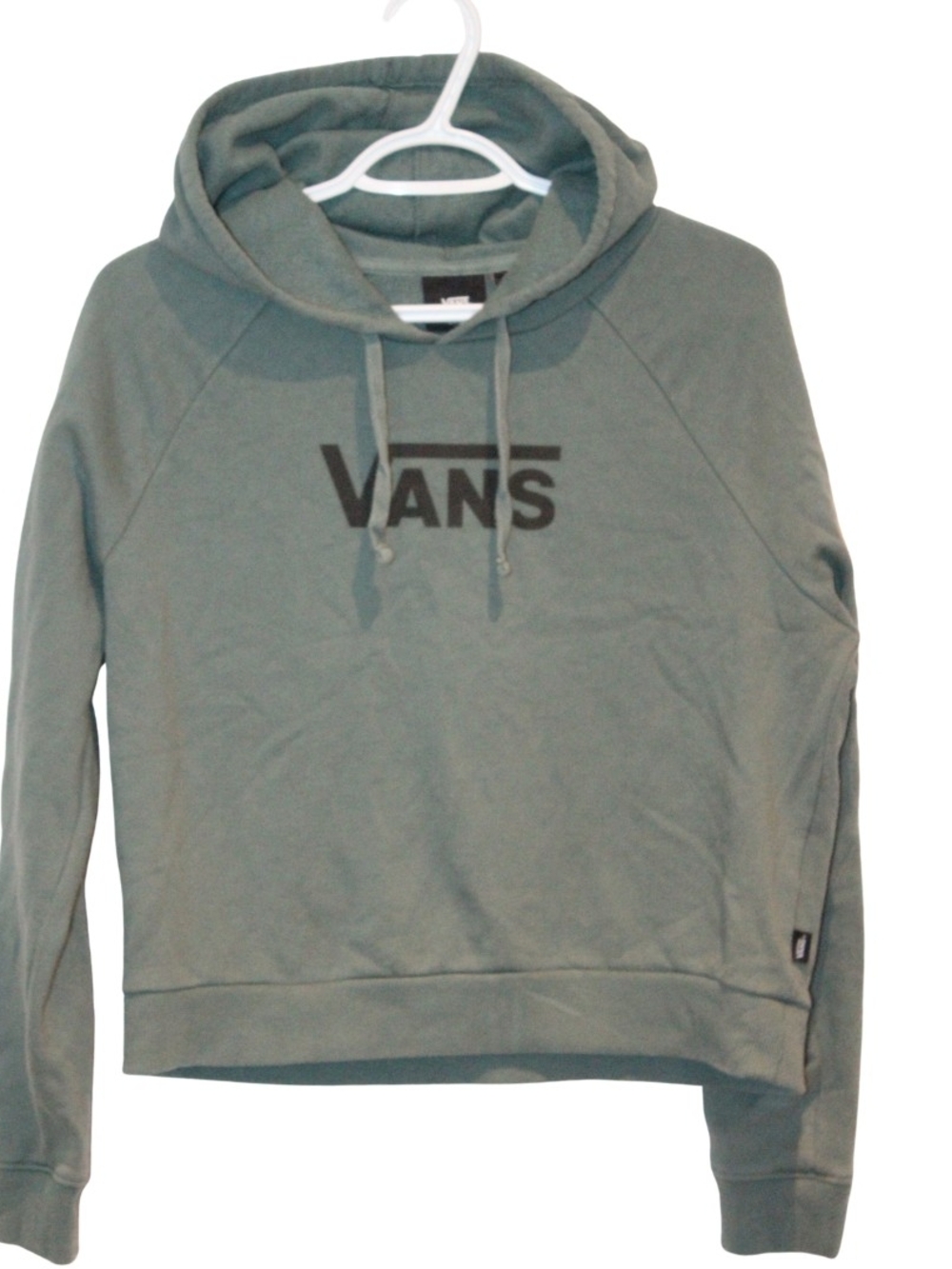 2/$25 🏷 Vans Dark Green Black Logo Cropped Hoodie Size S